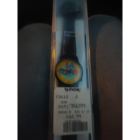 Vintage LA GEAR (swatch) Style Wristwatch With Face Protector Made In Hong Kong - Picture 7 of 9